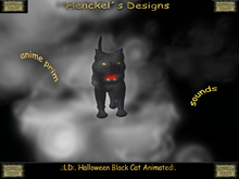 .:LD:. Halloween Black Cat Animated