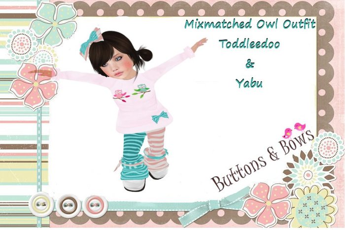 Buttons & Bows Mixmatched owl outfit TD & yabu