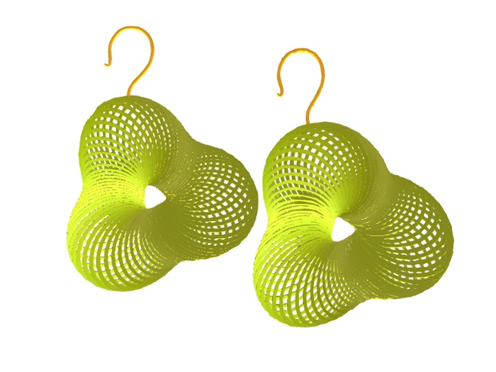 Trifolium Earrings Lime