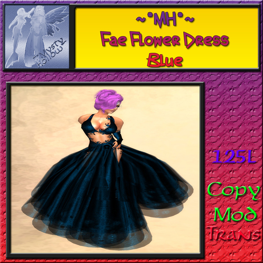 ~*MH*~ Fae Flower Dress Blue