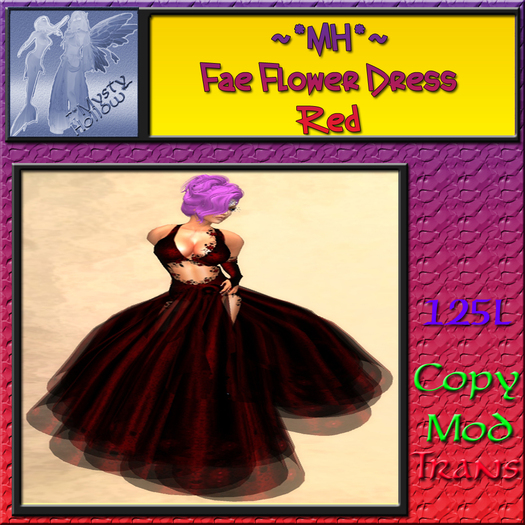 ~*MH*~ Fae Flower Dress Red