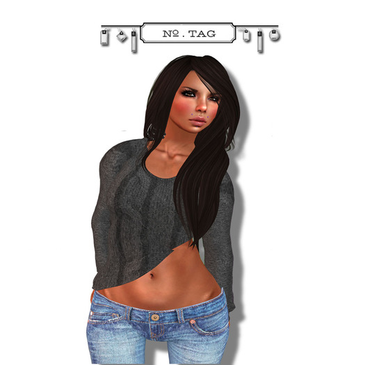 No.Tag - Wool Top Gray {mesh}
