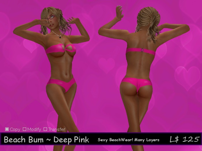 *LF*Beach Bum (Deep Pink)