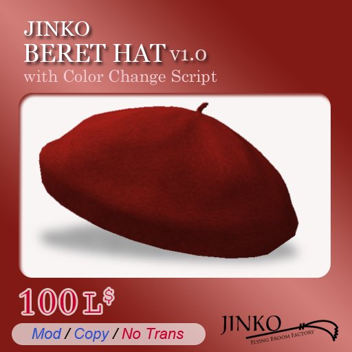 ++Jinko Beret Hat