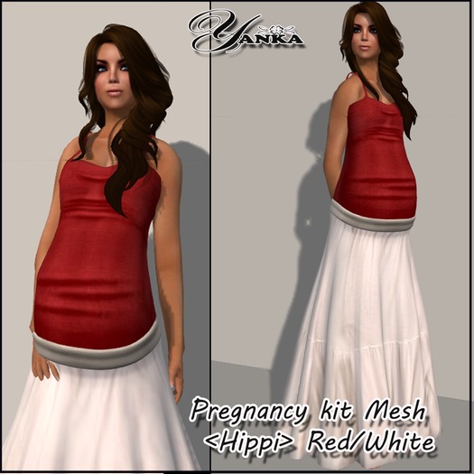 Pregnancy kit Mesh <Hippi> Red/White