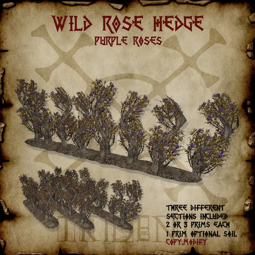 Wild Rose Hedge [Purple] 