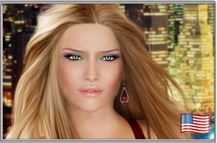 American Woman Open Lips Skin