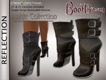 Bootgasm Reflection Shiny Ankle Boots Brown