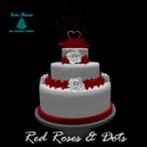 Red Roses & Dots Cake 