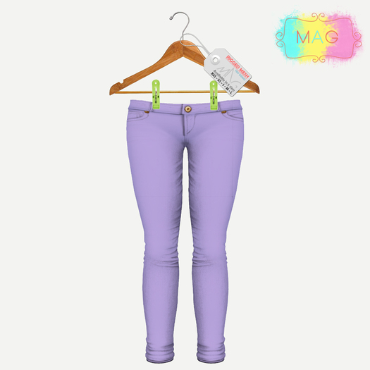 [MAG] Mesh Skinny Jeans - Lilac