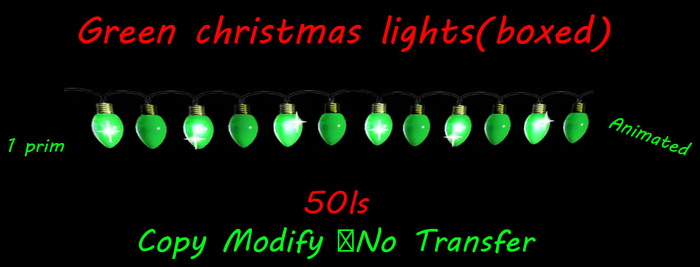 green christmas lights(boxed)