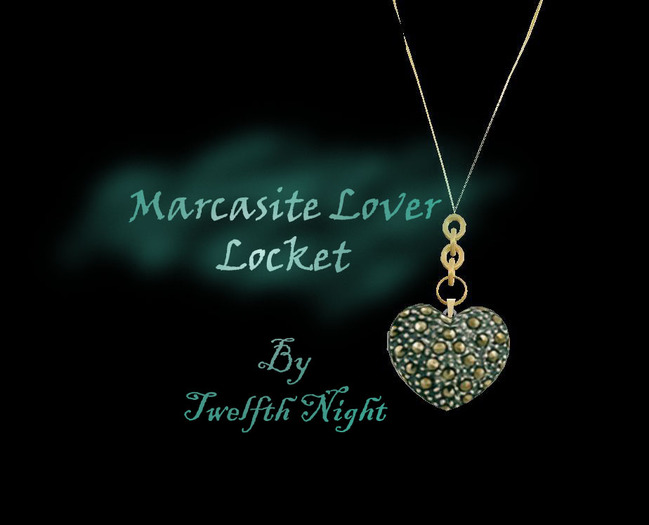 Marcasite Lover Heart Locket
