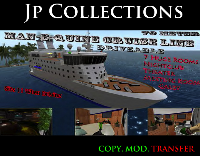 (BOXED) Man-E-Quine Cruise Ship