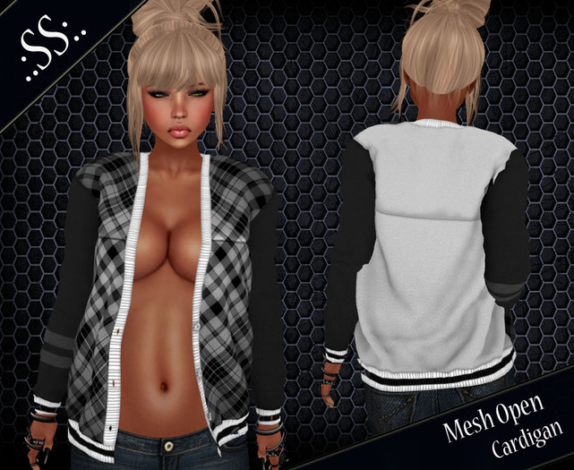 .:SS:. PLAID OPEN CARDIGAN 