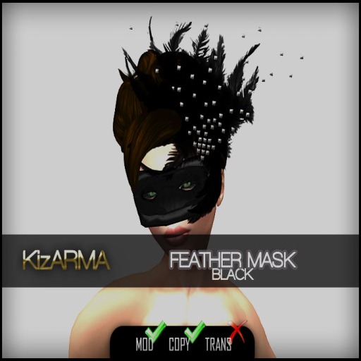 Feather Mask Black Resize