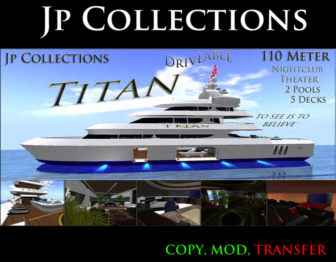 Driveable HUGE MASSIVE (BOXED) Titan Super Yacht (UNPACK)