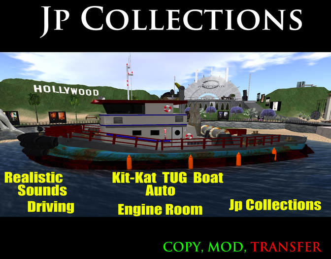 (Driveable) Boxed Kit-Kat Tug Boat  (UNPACK) 50% OFF LIMITED TIME ONLY