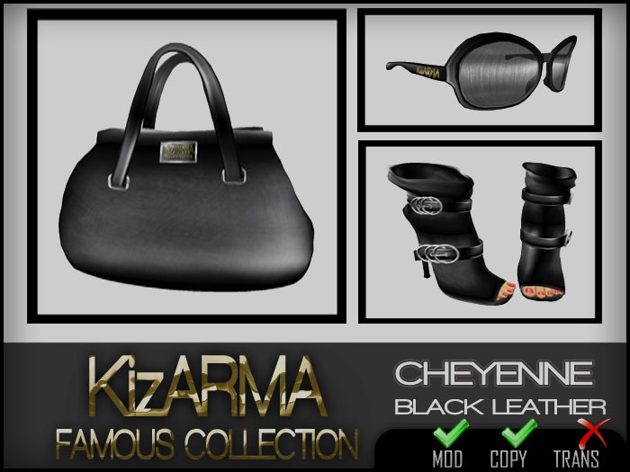 KizARMA Famous Cheyenne Black Leather