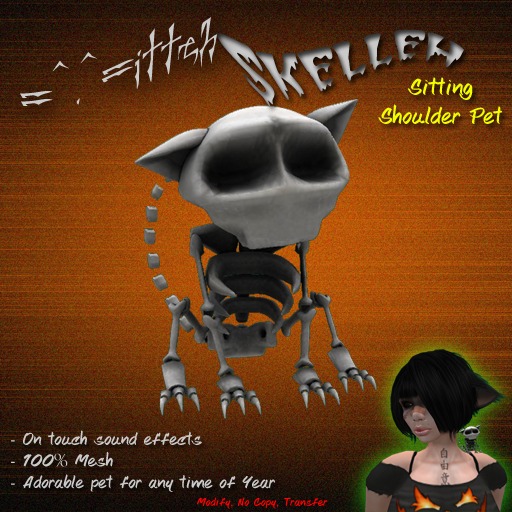 =^.^=itteh: Skelleh Kitteh Sitting