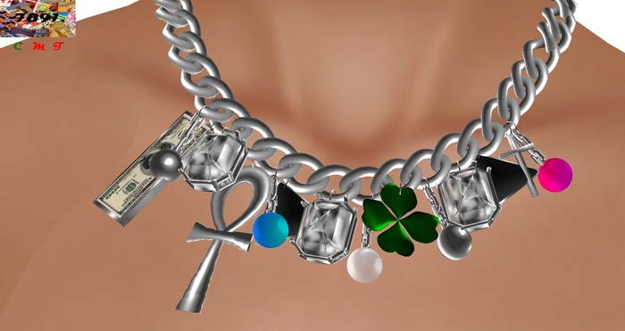 [7891.] 100 Necklace - Silver (W\Resize)
