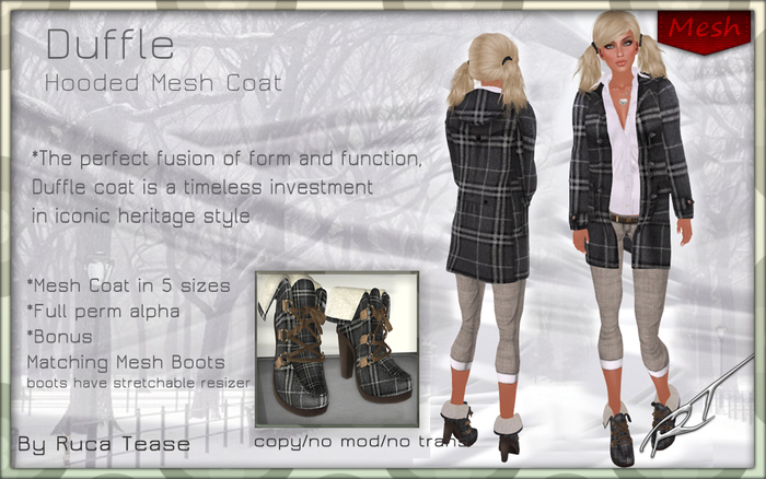 Duffle mesh Coat