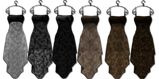 ((Crystal Line))Fur Dress*-MESH(FAT PACK)