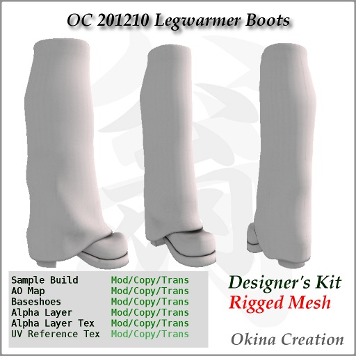 Designers kit OC 201210 Legwarmer Boots (D-kit)