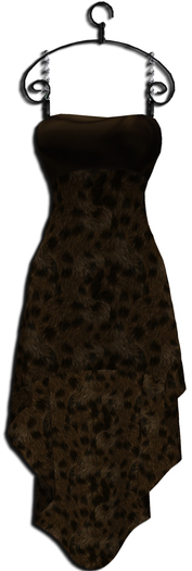 ((Crystal Line))Fur Dress*Cheetah-MESH