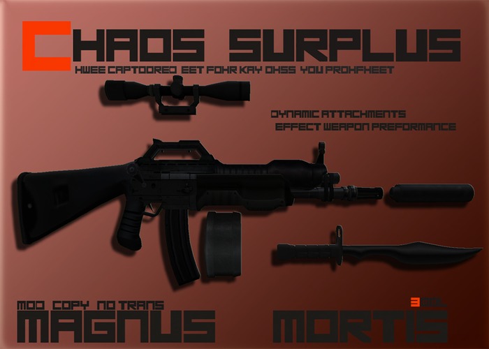 [Chaos Surplus] Magnus Mortis Assault Rifle