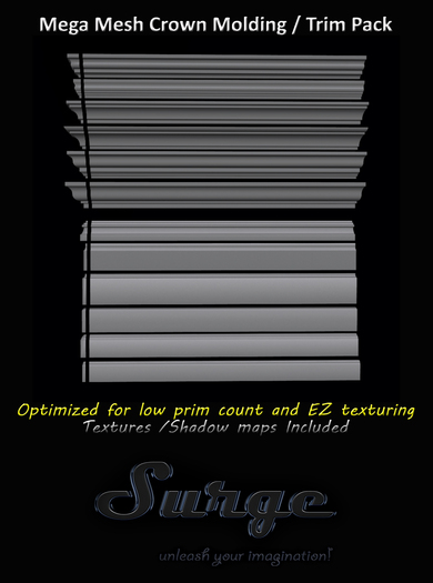 Mega Mesh Crown Molding / Trim Pack
