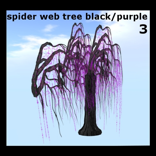 Spider web tree 3 - black/purple (MOD/TRANS)