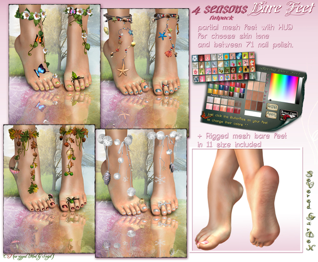 *{ SeVered GarDeN }* Bare Feet - 4 Seasons Fatpack V.2