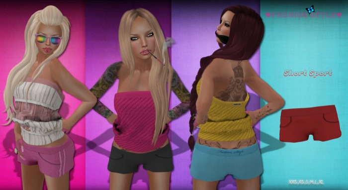 *Fashion Style* Short Sport Red