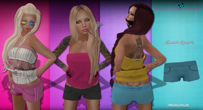 *Fashion Style* Short Sport Blue