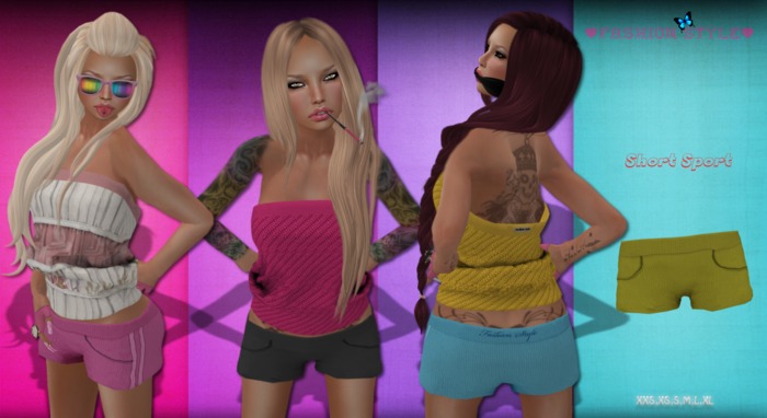 *Fashion Style* Short Sport Yellow