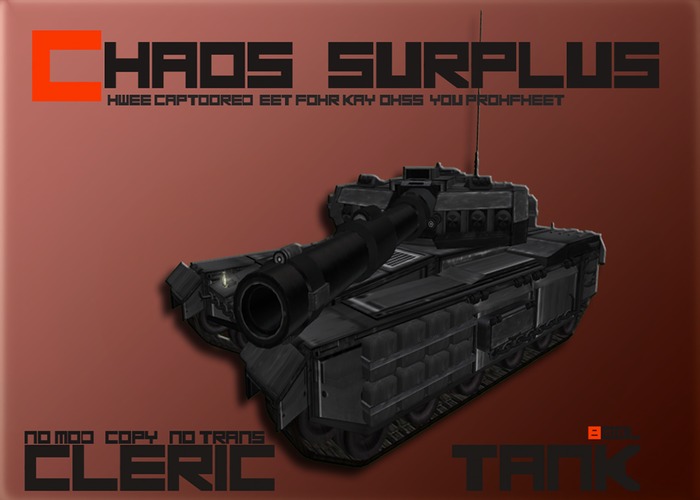 [Chaos Surplus] Cleric Tank Battle Tank