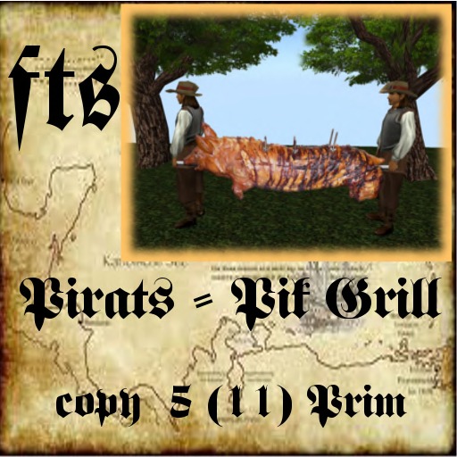 pirat mit grill pik