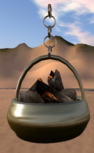 Brazier to be hung up 