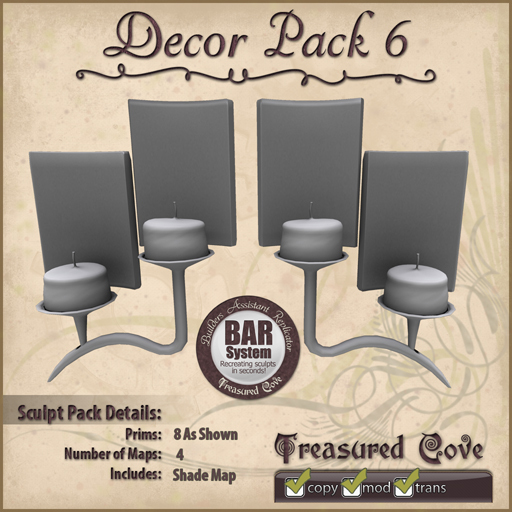 -TC- Decor Pack 6 Clearance Priced