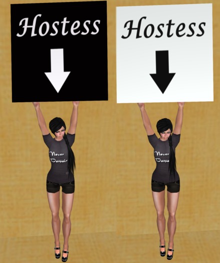 Hostess sign