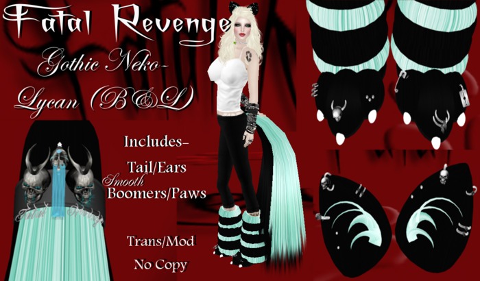 Fatal Revenge- Gothic Neko {Lycan} Smooth (Lumen/Black) (Promo Sale)