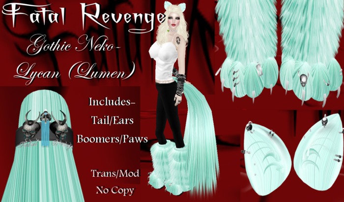 Fatal Revenge- Gothic Neko {Lycan} Fluffy (Lumen) (Promo Sale)