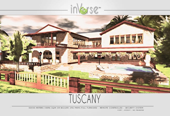 TUSCANY multianimated full furnished house skybox  OVER 260 ANIMATIONS