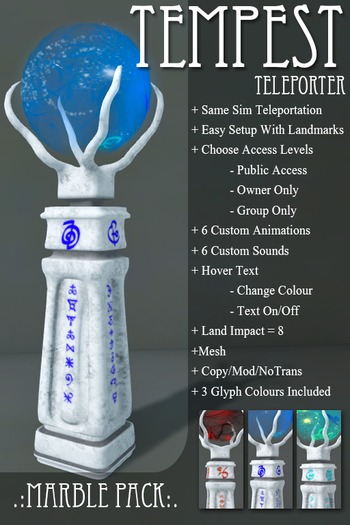.NM. Tempest ~ Teleporter Marble