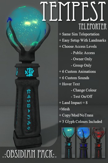 .NM. Tempest ~ Teleporter Obsidian