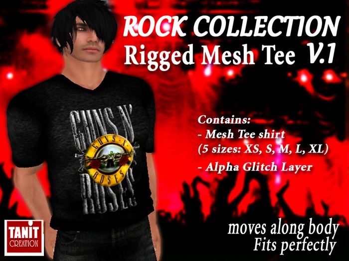 ROCK COLLECTION - MESH MEN TSHIRTS