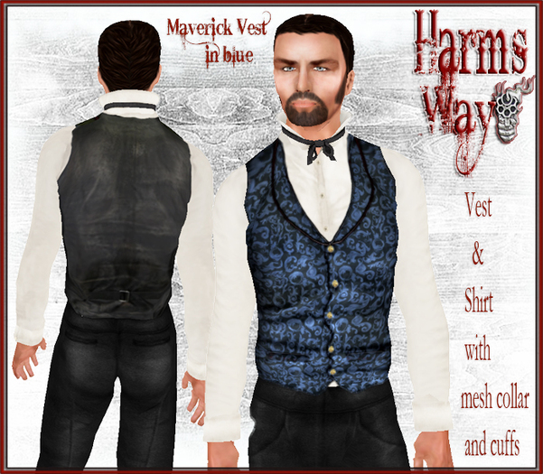 Harm's Way Maverick Vest in blue