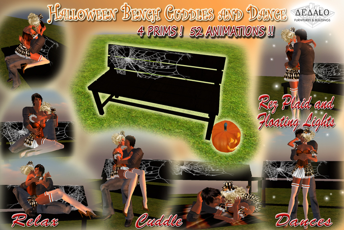 Halloween Bench Cuddles and Dance * SPECIAL PRICE Happy Halloween Promo *