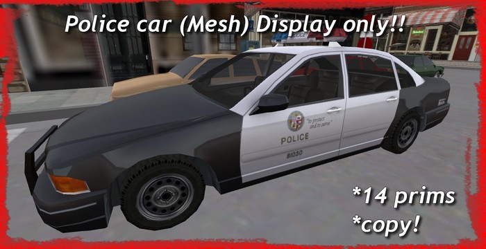 police car 14 prims