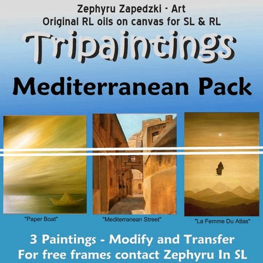 Tripaintings - Mediterranean Pack - BOXED